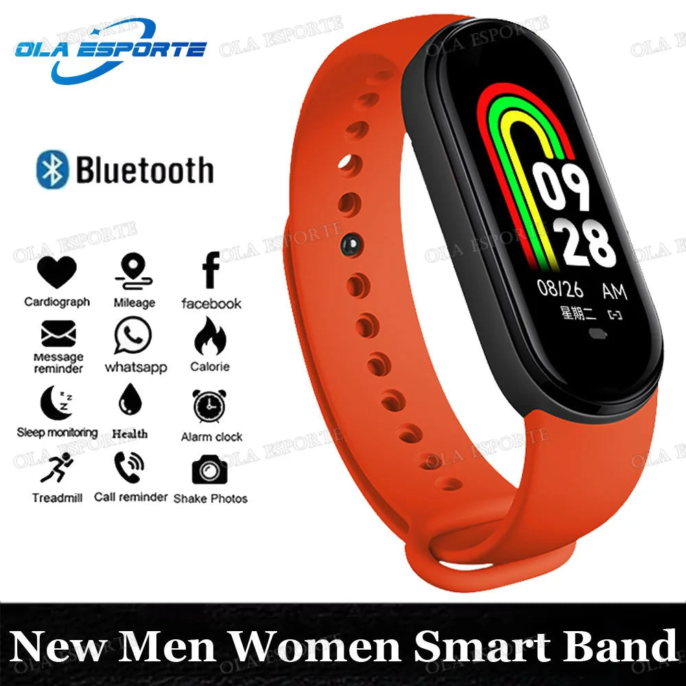 Light Smart bracelet 

New Call Reminder Smart Bracelet AI Health Fitness Tracker Blood Pressure Monitor Waterproof Smart Watch Time Display Sport Band