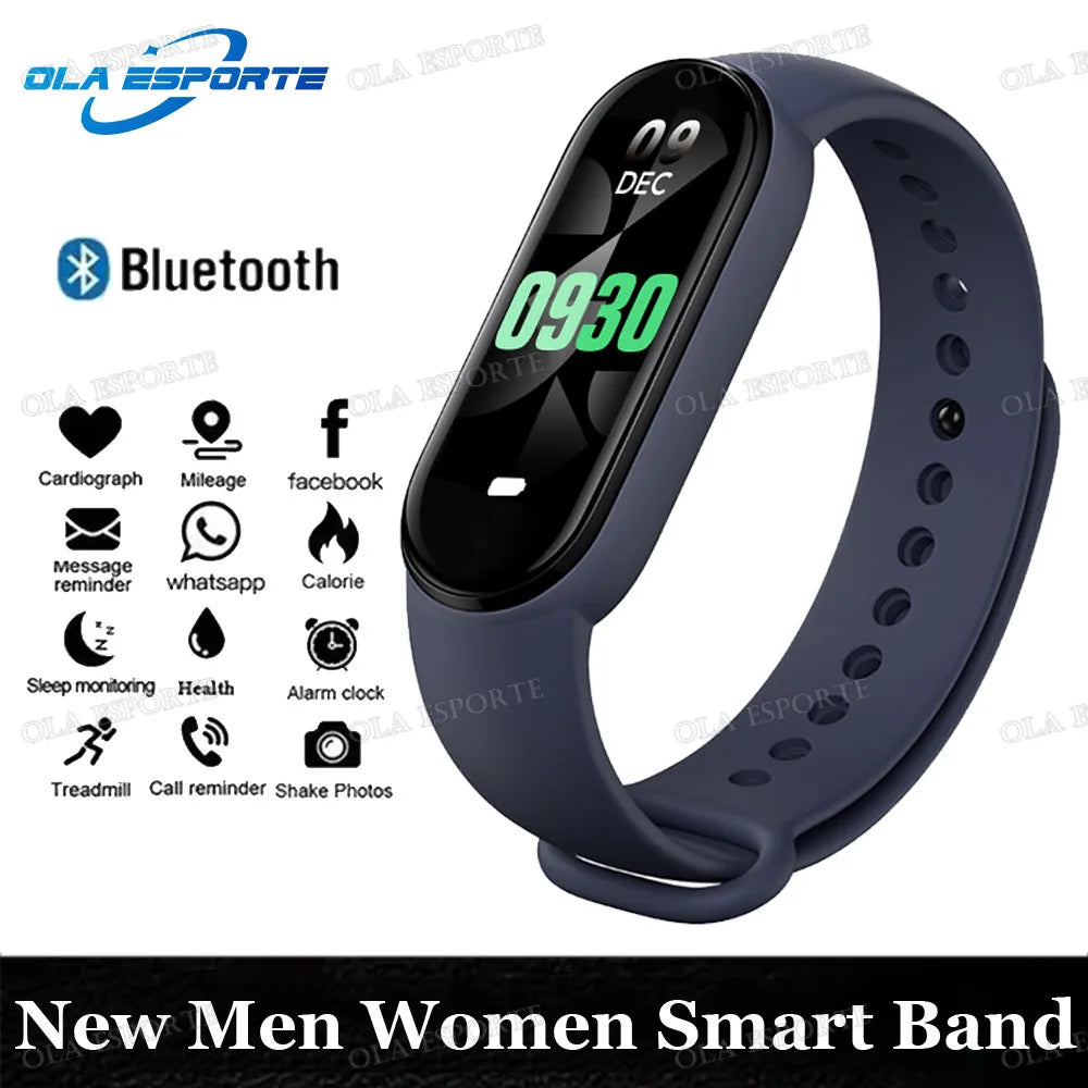 Light Smart bracelet 

New Call Reminder Smart Bracelet AI Health Fitness Tracker Blood Pressure Monitor Waterproof Smart Watch Time Display Sport Band