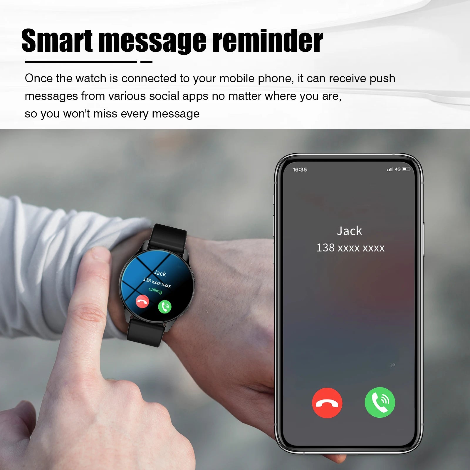 KinetiQ Active™️ Smart Watch E2

Smart Watch, Wireless Call/Dial, Multi-Sport Mode, Multiple APP Reminders, Suitable for Men and Women, Compatible with IPhone/An