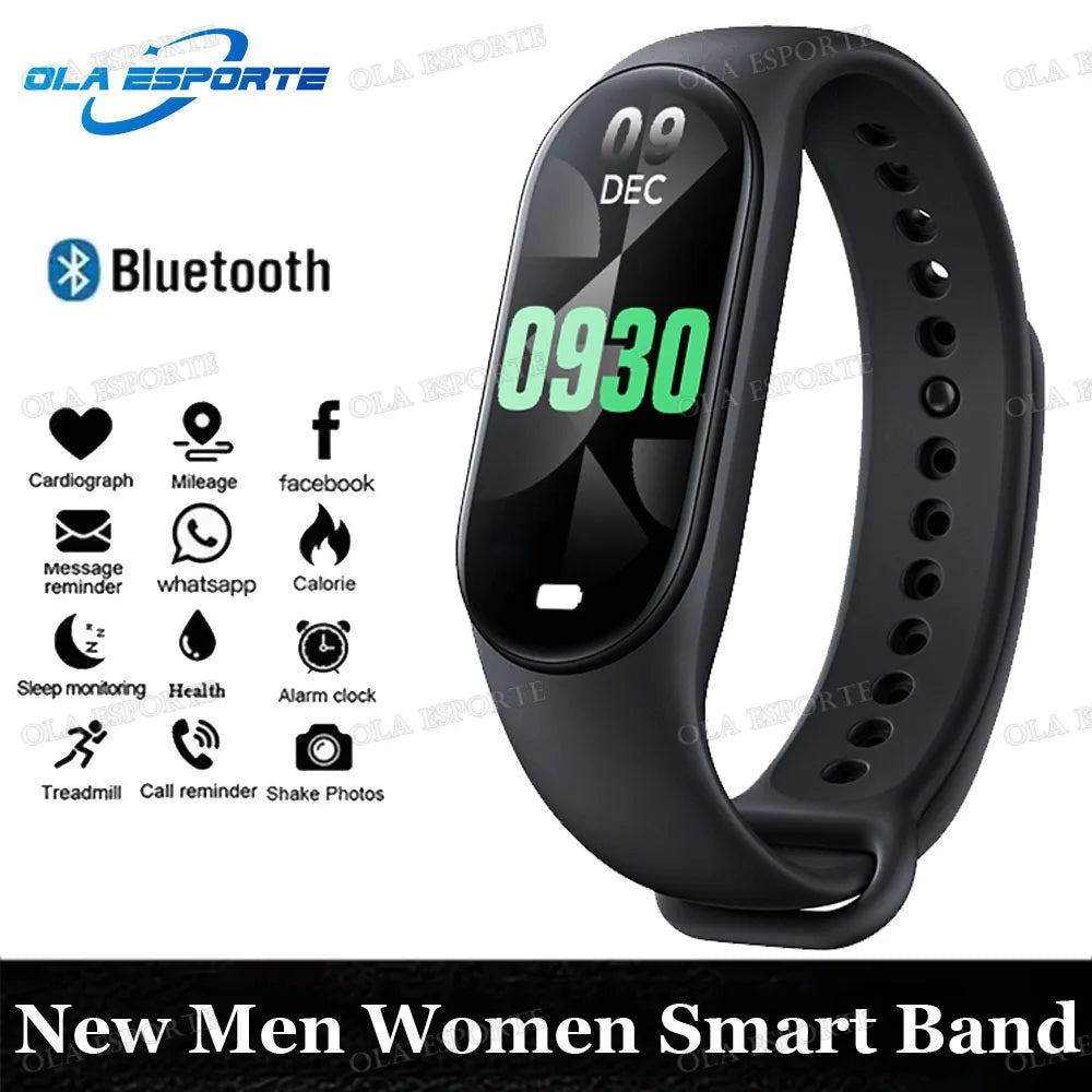 Light Smart bracelet 

New Call Reminder Smart Bracelet AI Health Fitness Tracker Blood Pressure Monitor Waterproof Smart Watch Time Display Sport Band
